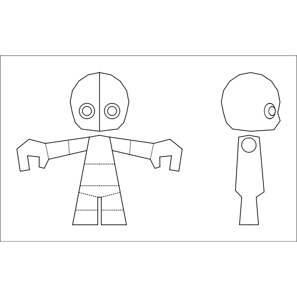 SVG Small 3D character blueprint 2
