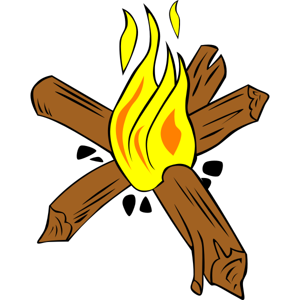 SVG Small campfires vector clip art