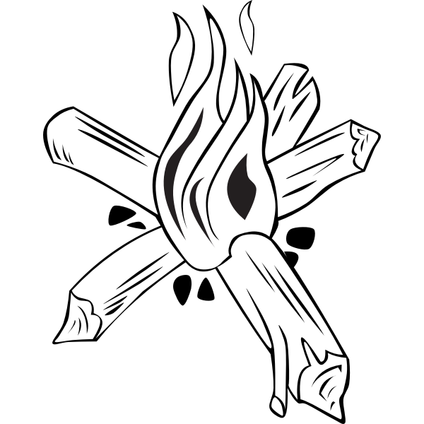 SVG Small campfires vector drawing