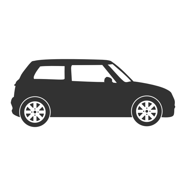 SVG Small car silhouette