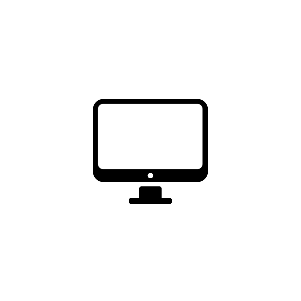 SVG Small computer monitor vector clip art