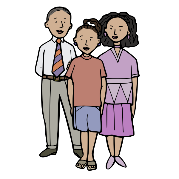 SVG Small family portrait