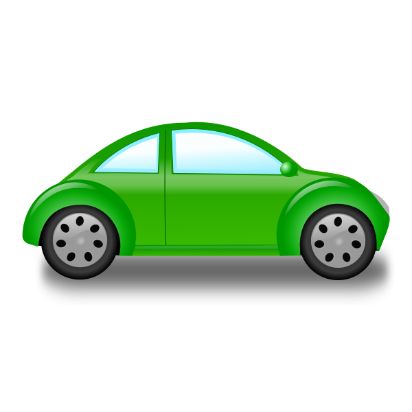 SVG Small green car vector graphics