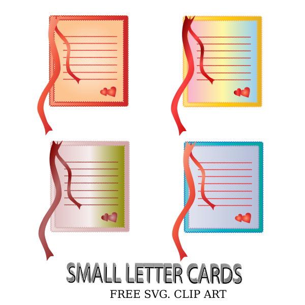 SVG Small Letter Cards
