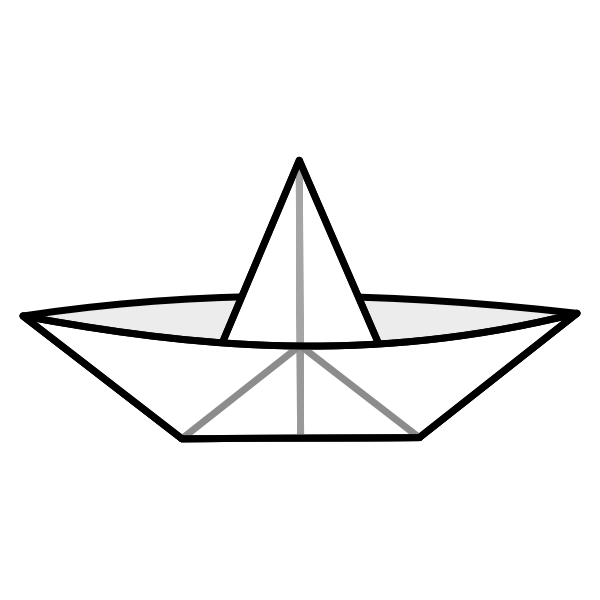 SVG Small paper boat