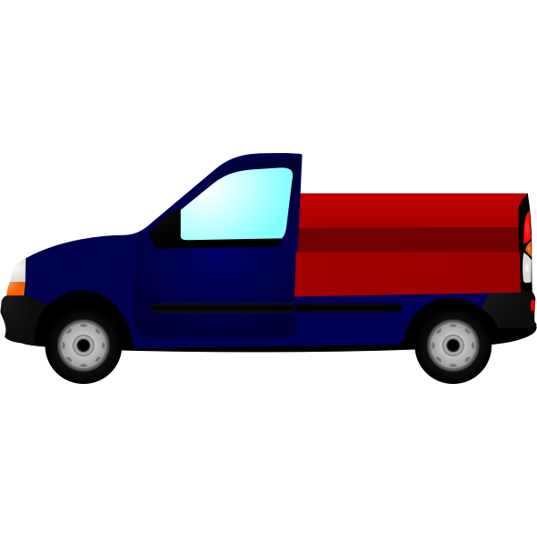 SVG Small truck vector illustration