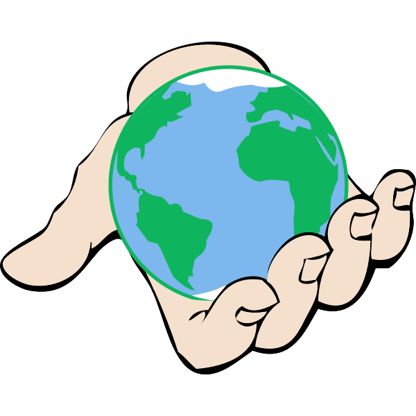 SVG Small world in hand