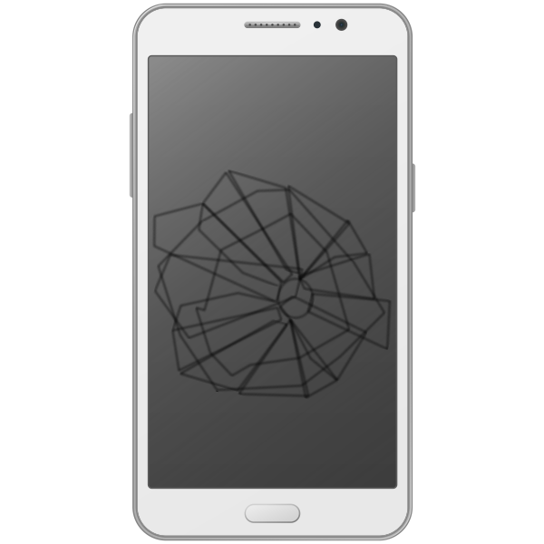 SVG Smartphone with cracked display