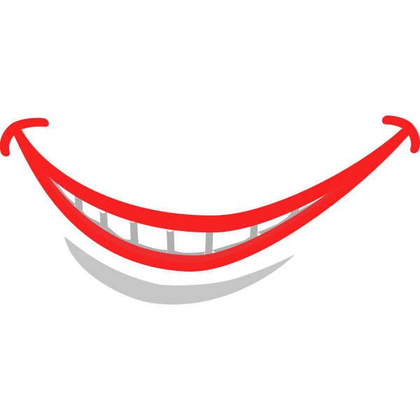 SVG Smile lips vector image