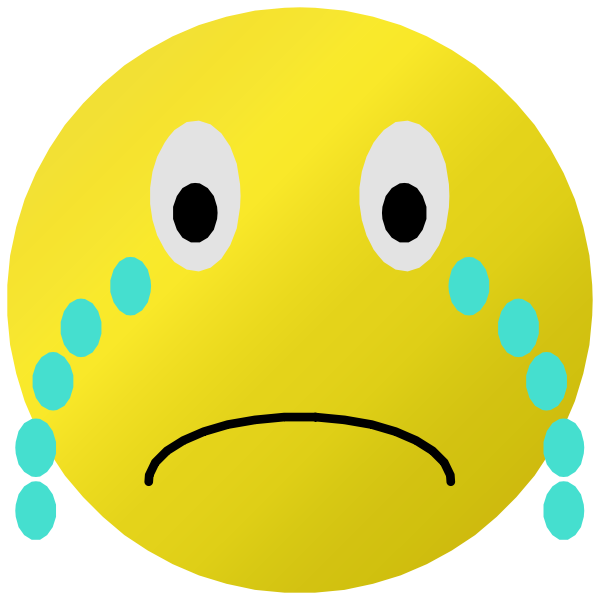 SVG Smiley - Cry