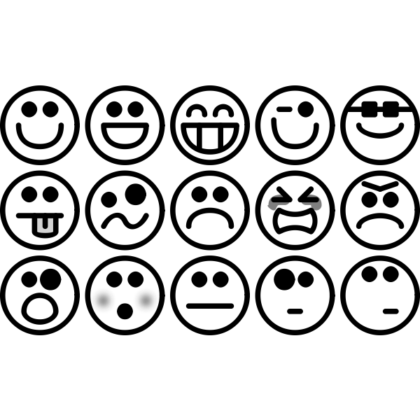 SVG Smiley Emoticons Set