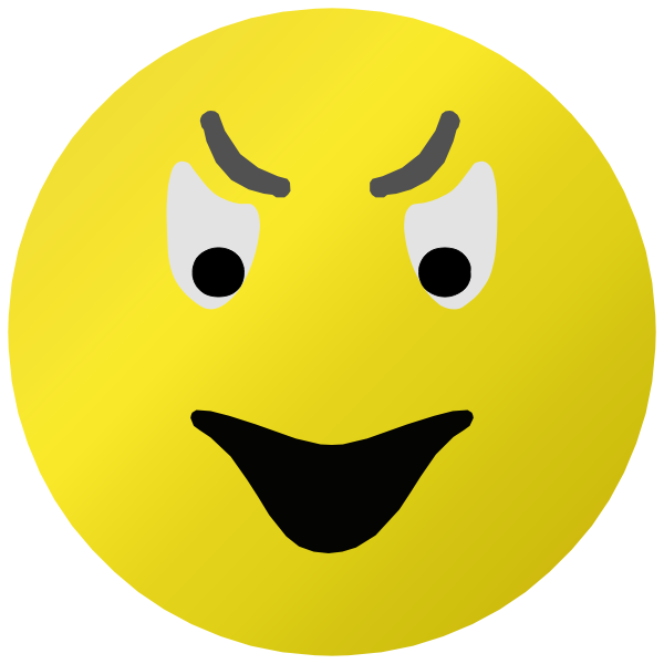 SVG Smiley - Evil