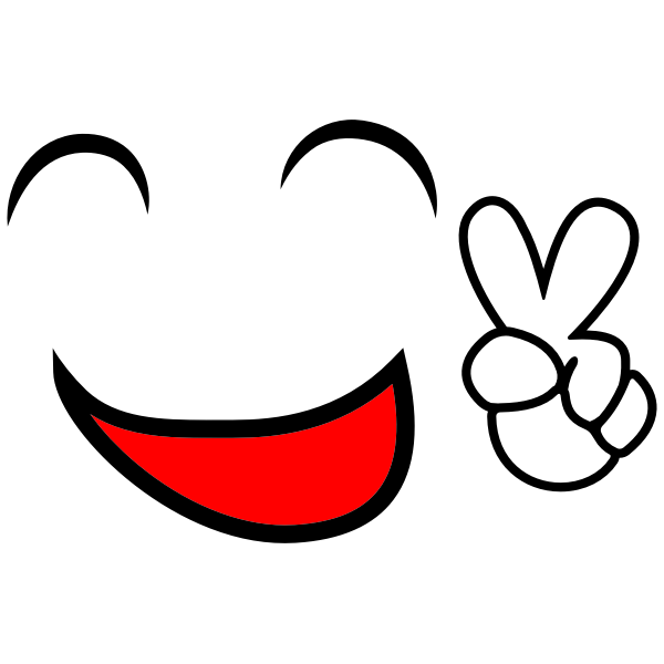 SVG Smiley face and peace sign
