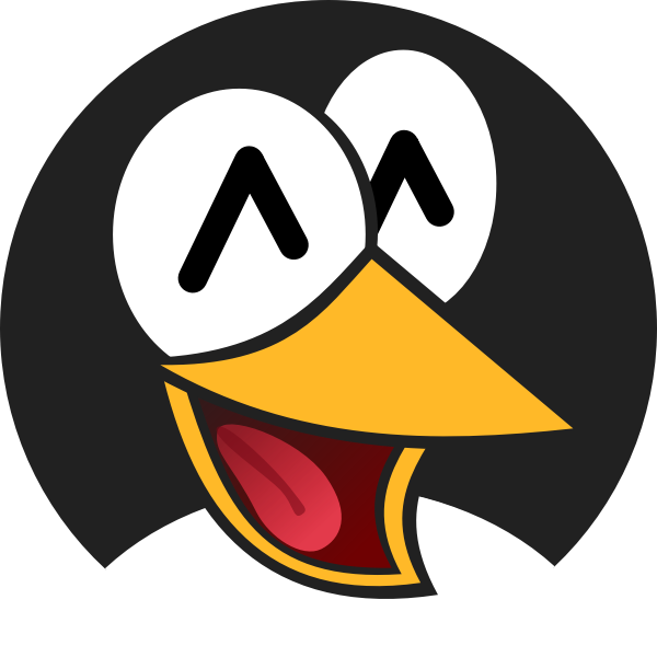 SVG Smiley face of a penguin vector illustration