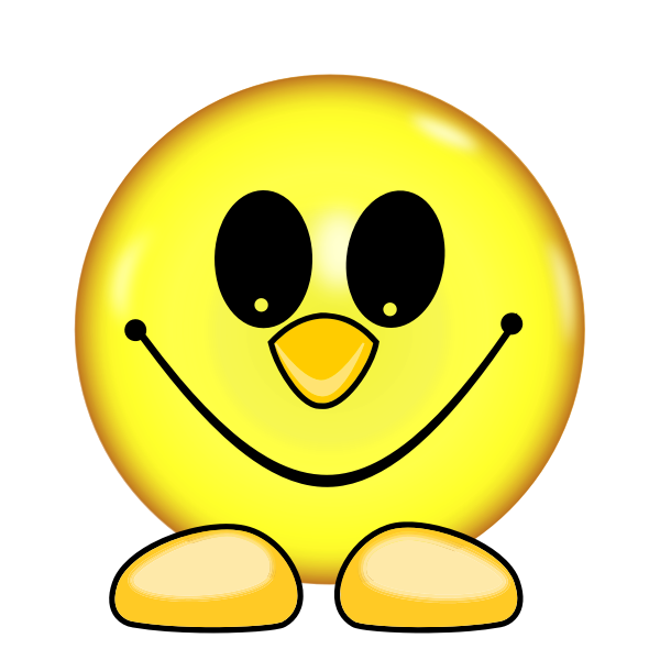 SVG Smiley face with feet