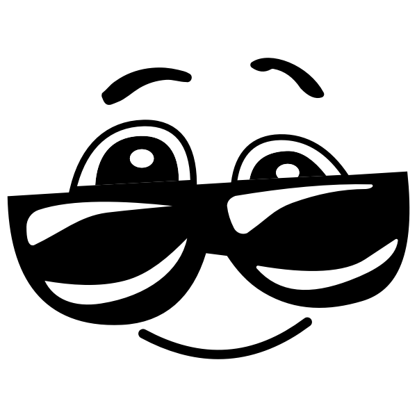 SVG Smiley face with sunglasses