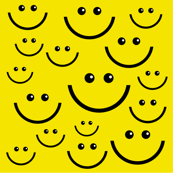 SVG Smiley faces background vector image