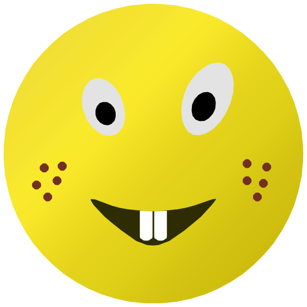 SVG Smiley - Goofy