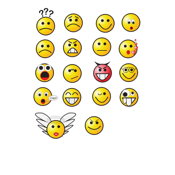 SVG Smiley set