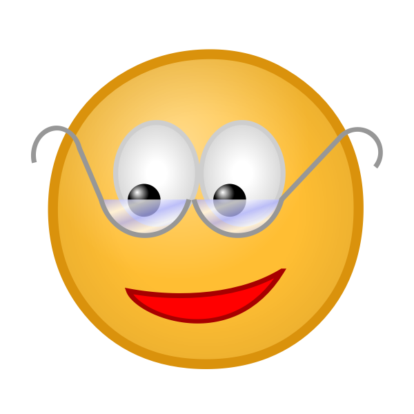 SVG Smiley with glasses
