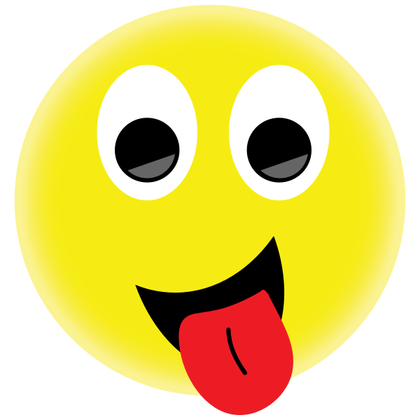 SVG Smiley with tongue out