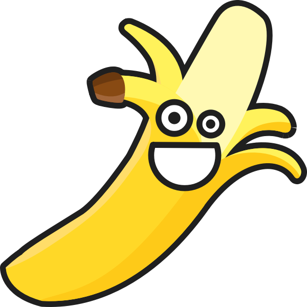 SVG Smiling Banana