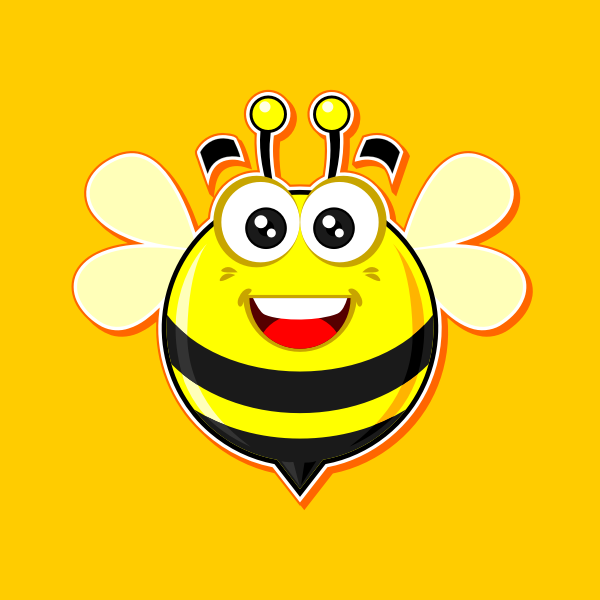 SVG Smiling bee