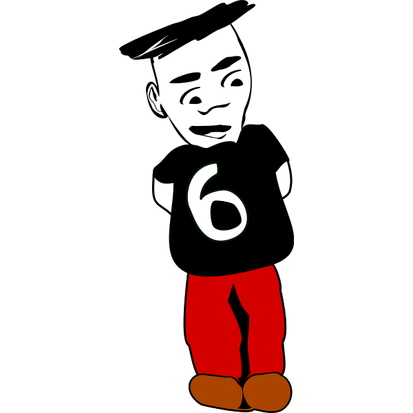 SVG Smiling boy vector image