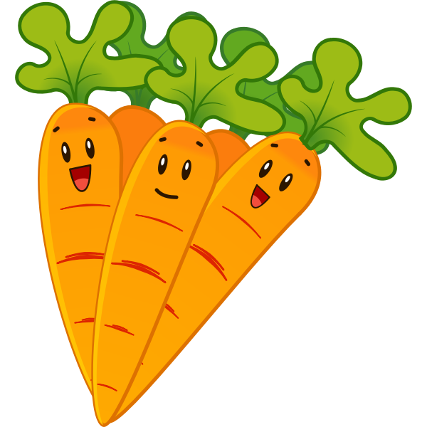 SVG Smiling carrots