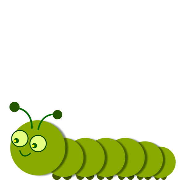 SVG Smiling caterpillar