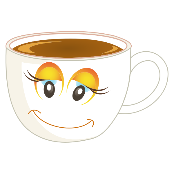 SVG Smiling coffee cup