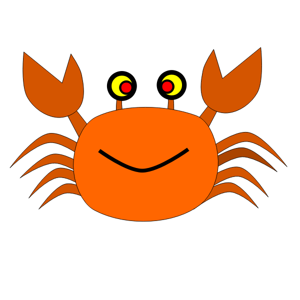 SVG Smiling crab