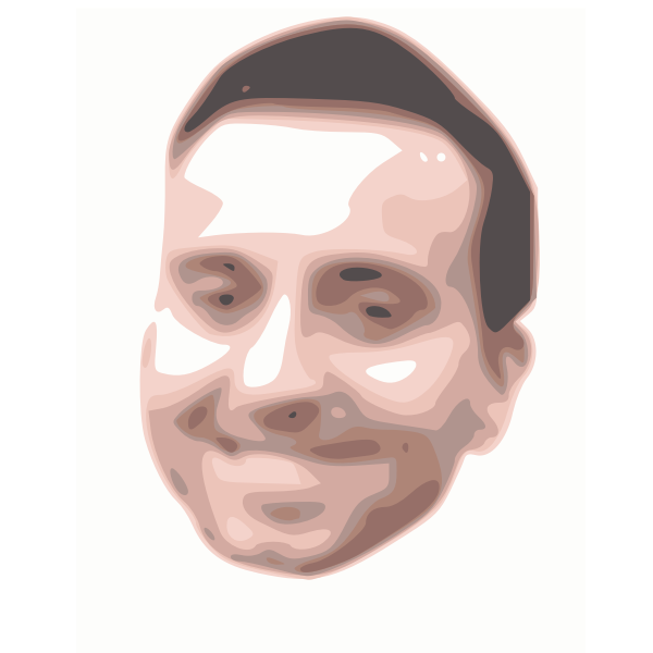 SVG smiling man