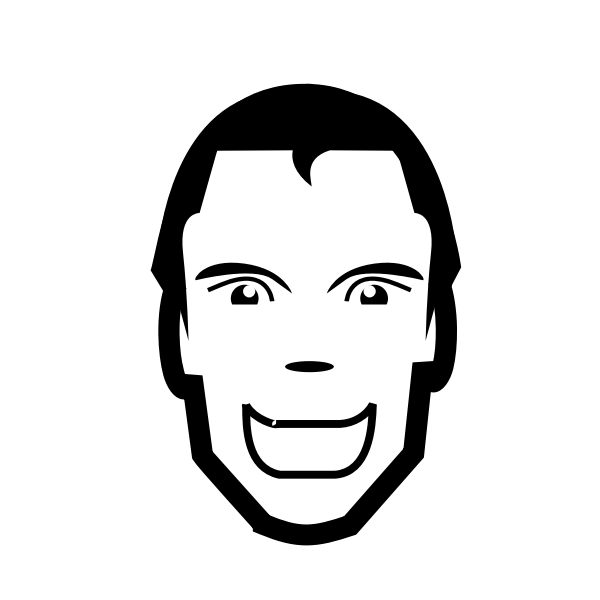 SVG Smiling man039s face