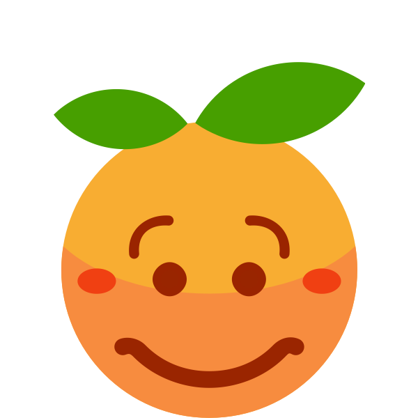 SVG Smiling orange