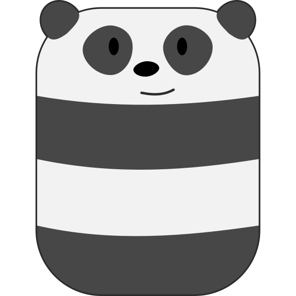 SVG Smiling panda