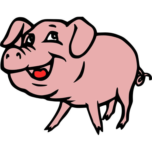 SVG Smiling Pig