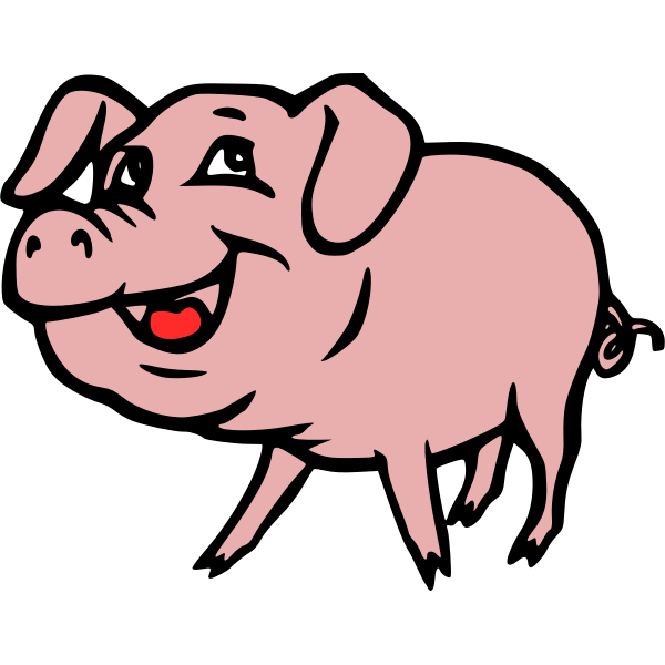 SVG Smiling pig