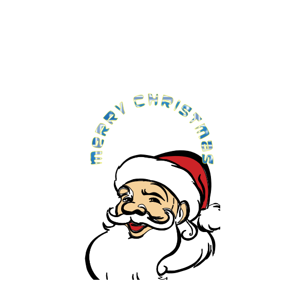 SVG Smiling Santa vector image