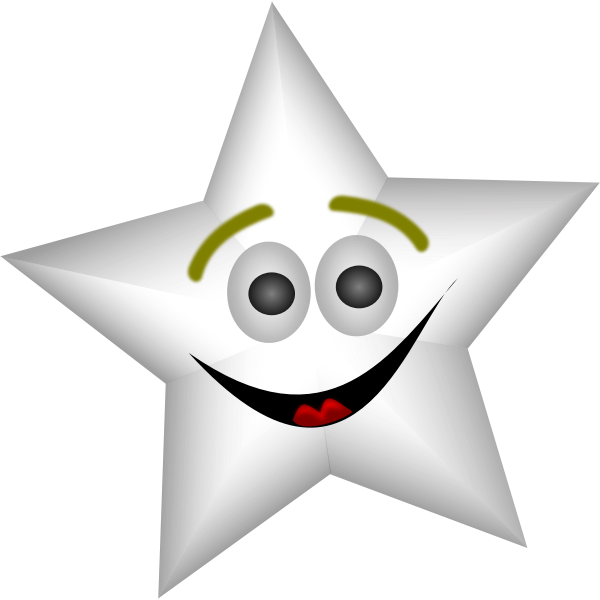 SVG Smiling Star Vector