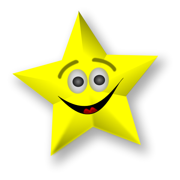 SVG Smiling Star Vector Art