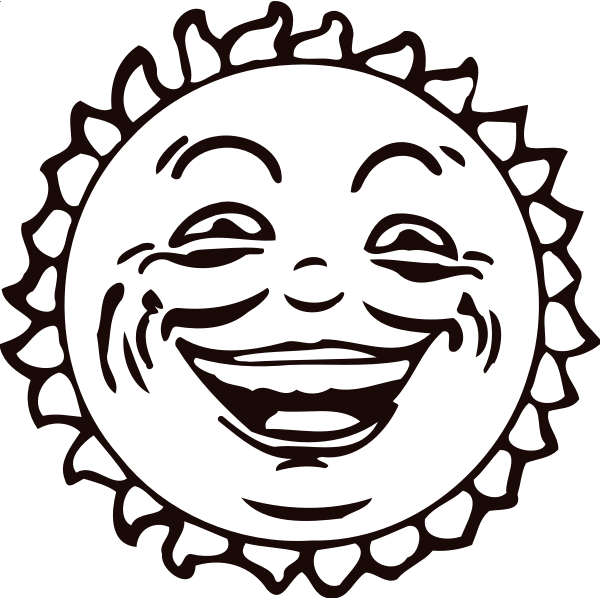 SVG Smiling sun image