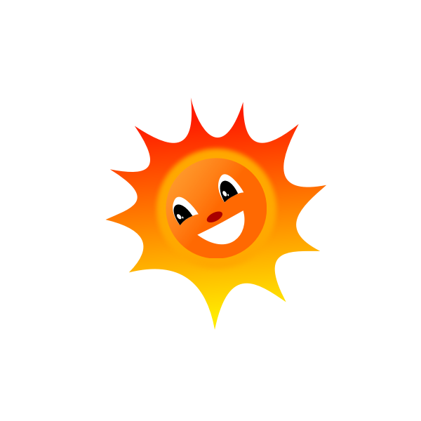SVG Smiling Sun vector illustration Vector