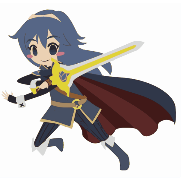 SVG Smiling superhero girl