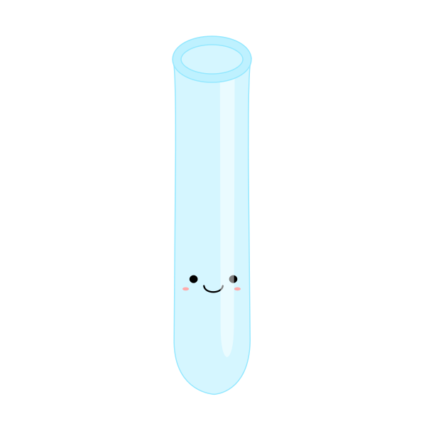 SVG Smiling test tube