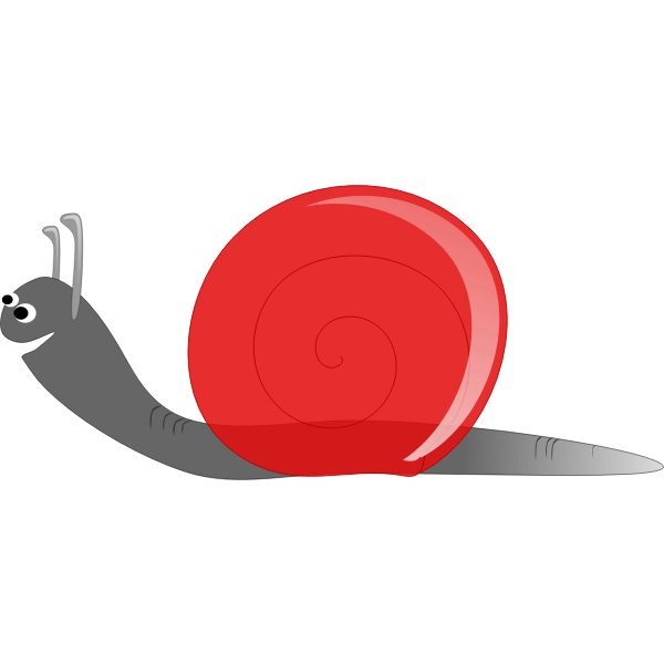 SVG Snail with red house