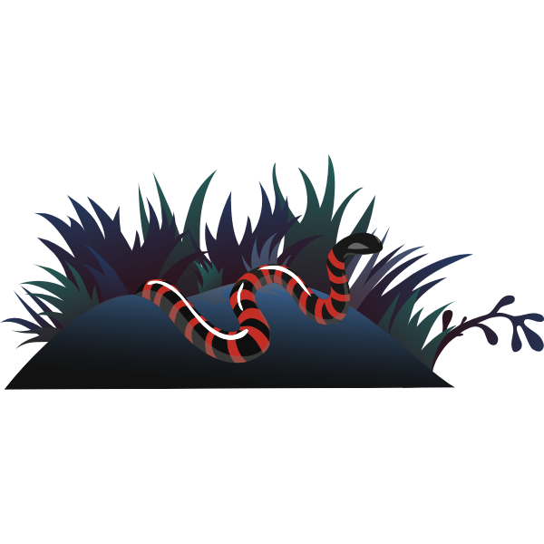 SVG Snake in bush