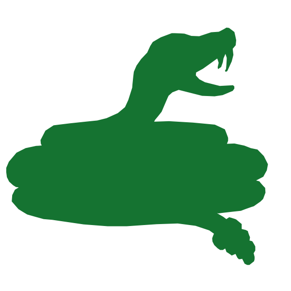SVG Snake silhouette