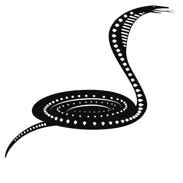 SVG Snake silhouette clip art