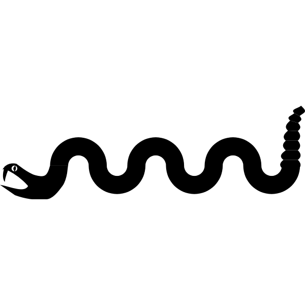 SVG Snake silhouette image